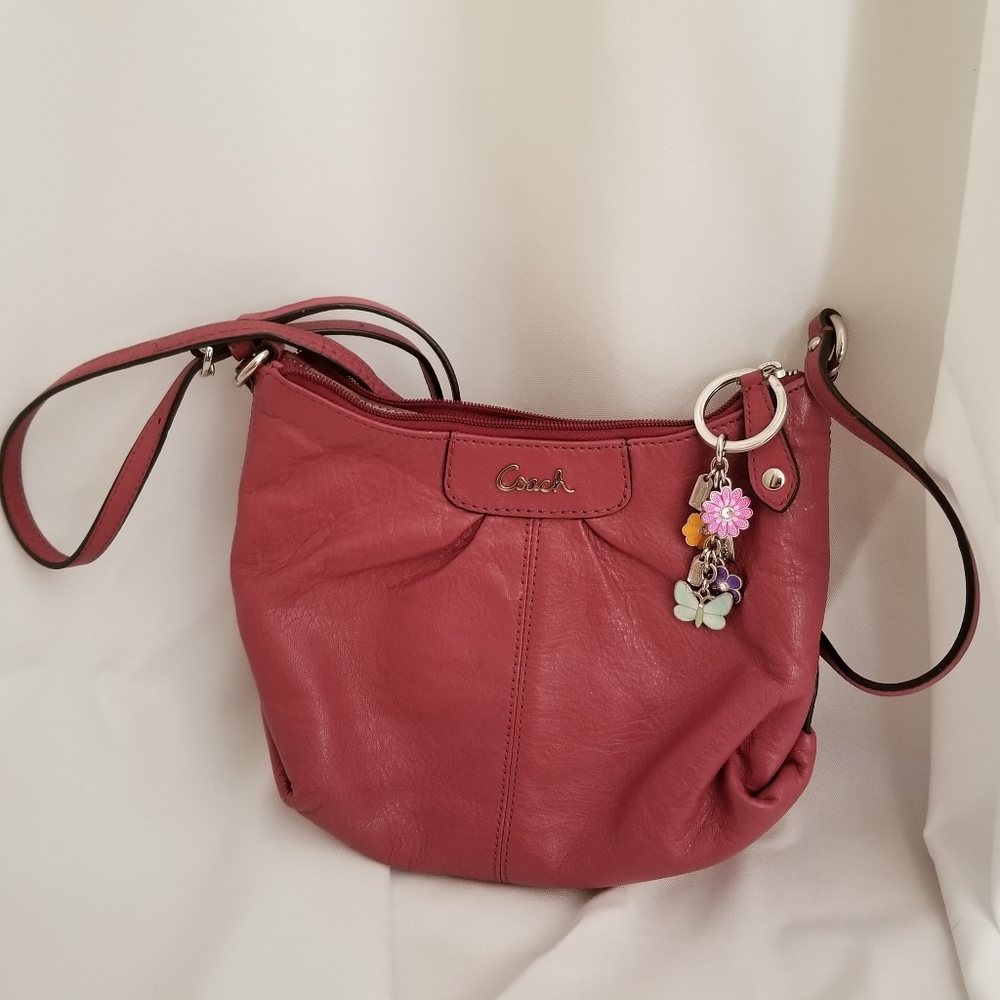 Coach pink crossbody bag in good condition